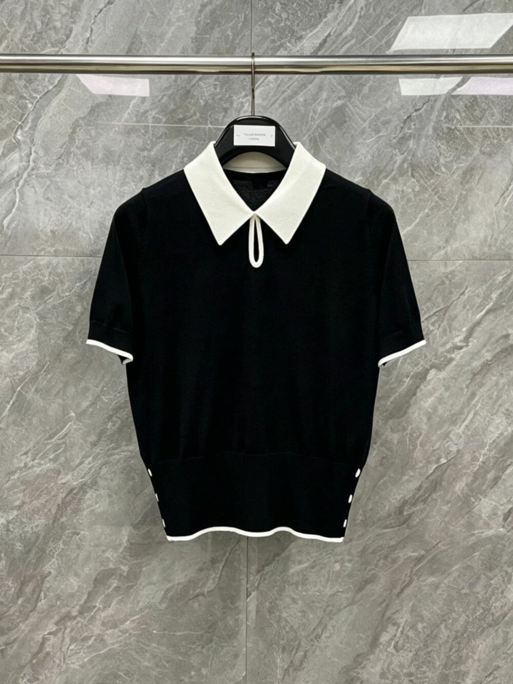 Thom Browne Simple & Versatile Short-Sleeve Pullover Knit